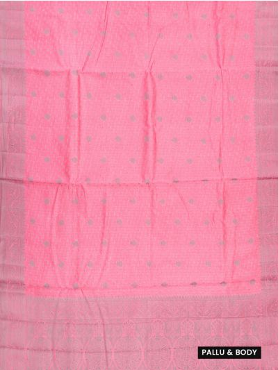 Gracecharm Semi Jute Butta and Floral Vine Wave Pallu Saree
