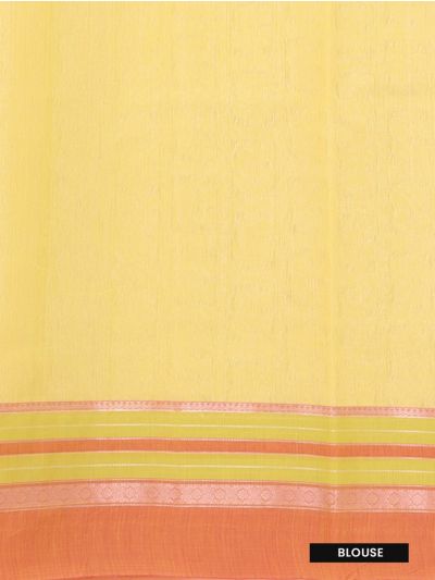 Gracecharm Kora Silk Cotton Elephant Butta with Elephant Pallu Saree