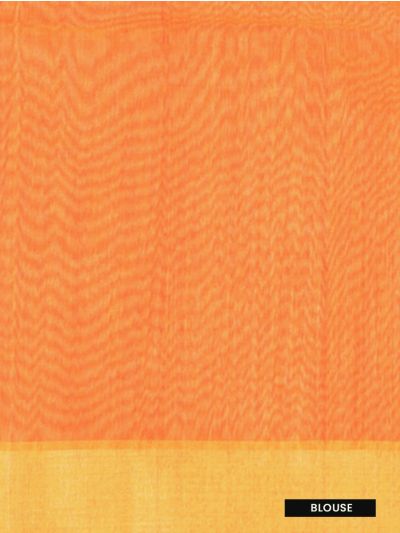 Gracecharm Pochampally Silk Cotton Ikat Geometric Pallu Saree