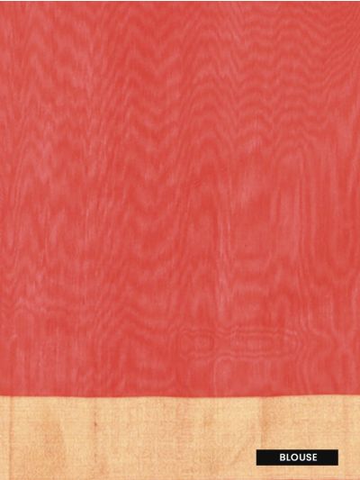 Gracecharm Pochampally Silk Cotton Diamond Butta Floral Vine Pallu Saree