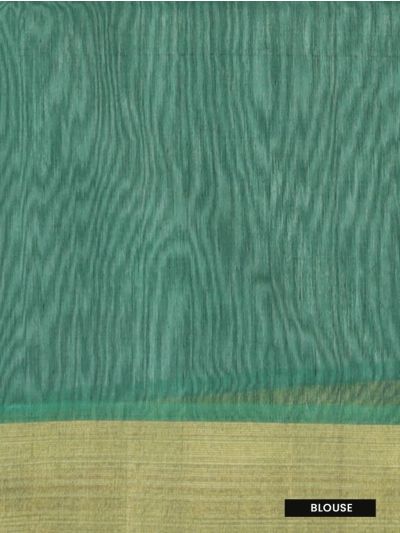 Gracecharm Pochampally Silk Cotton Diamond Butta Floral Vine Pallu Saree