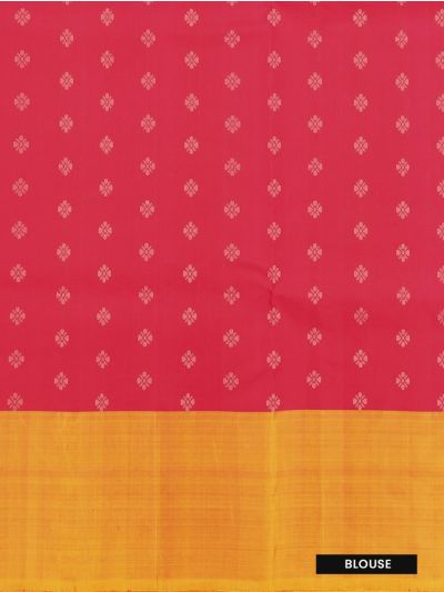 Kanmanie Pure Soft Silk Check Lotus Butta with 7 Inch Weft Border Saree