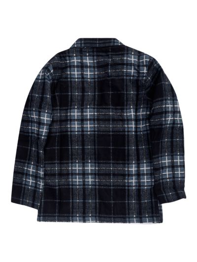 Gracecharm Boys Plaid Check Blazer Graphic Print T-Shirt Trouser Set