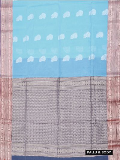 Gracecharm Silk Cotton Butta with Border Saree