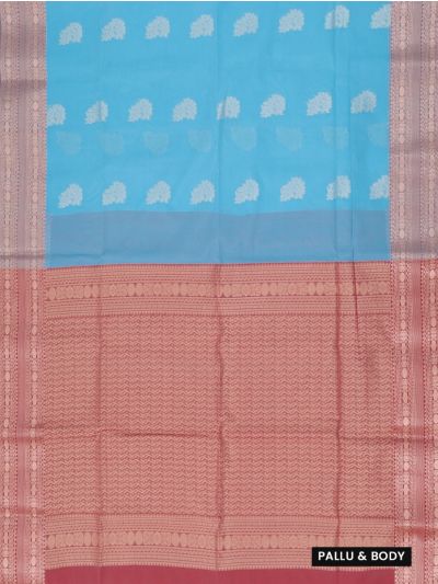 Gracecharm Silk Cotton Butta with Wavy Line Pallu Saree