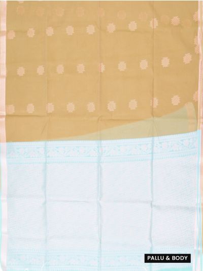 Gracecharm Silk Cotton Butta with Zigzag Pallu Saree
