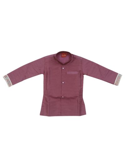 Gracecharm Boys Bird Floral Embroidered Indo Western Sherwani Set