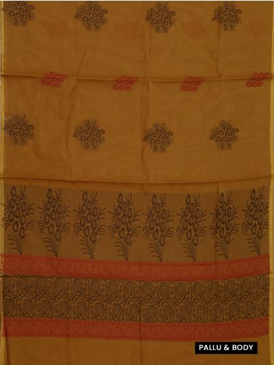 GraceCharm Kovai Cotton Butta with Border Saree
