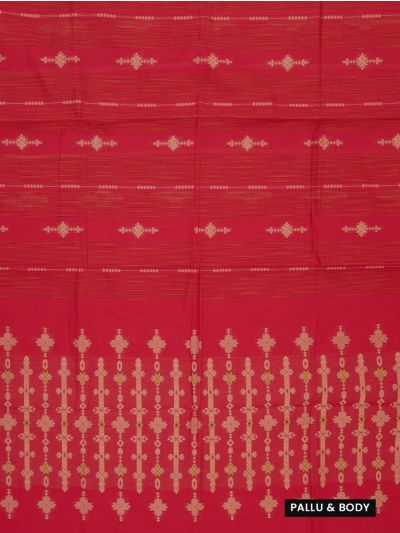 GraceCharm Kovai Cotton Geometric Butta with Geometric Pallu Saree