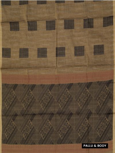 GraceCharm Kovai Cotton Square Butta Geometric Diamond Pallu Saree