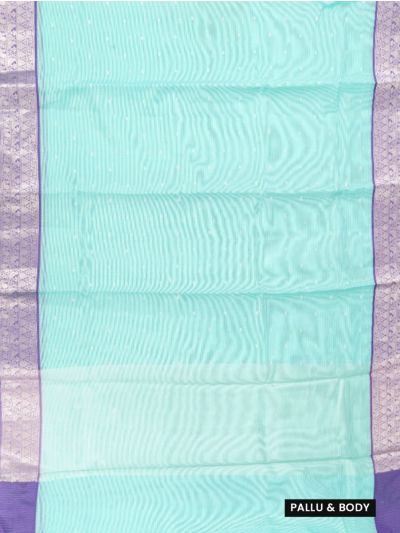 GraceCharm Manipuri Cotton Small Butta with Floral Border Saree