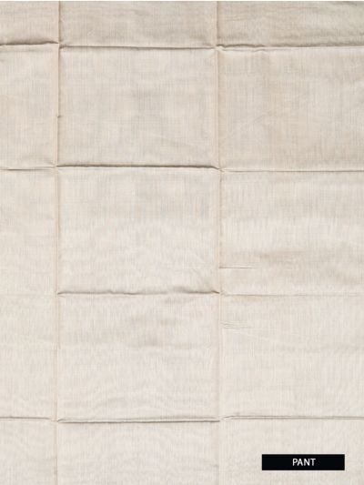 Graceful Essence Geometric Butta with Raw Silk Floral Dupatta Dress Material