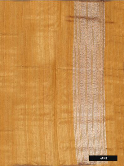 Graceful Essence Timeless Classic Mustard yellow Tusseer Dress Material