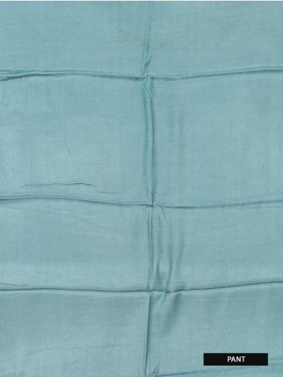 Graceful Essence Timeless Classic Teal Blue Semi Tussar Silk Dress Material