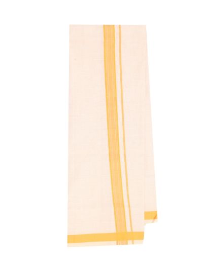 KKV Men’s Gold Full Sleeve Semi Tissue Shirt and Dhoti Set