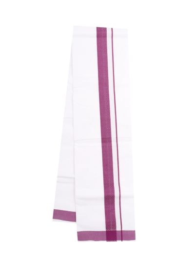 KKV Men’s Deep Magenta Solid Half Sleeve Shirt with Dhoti Set