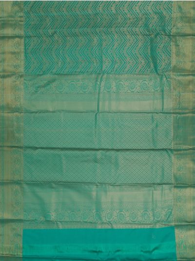 GraceCharm Art Silk Floral Chevron with Floral Scroll Border Saree
