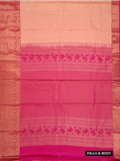 GraceCharm Art Silk Floral Jaal with Diamond Lattice Floral Scroll Pallu Saree