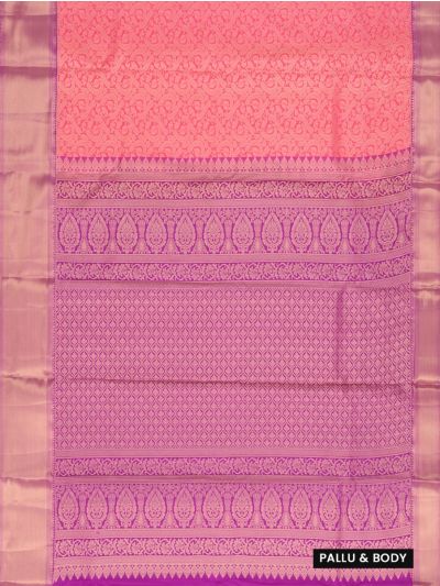 GraceCharm Art Silk Floral Jaal with Diamond Lattice Pallu Saree