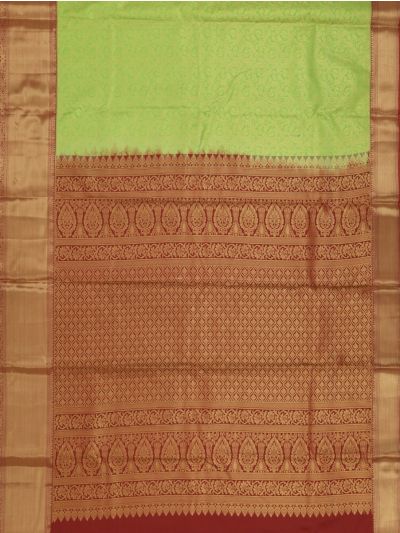 GraceCharm Art Silk Ornamental Floral Jaal with Diamond Lattice Pallu Saree