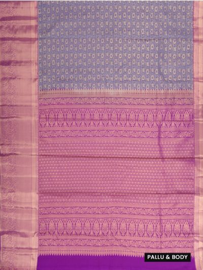 GraceCharm Art Silk Floral with Diamond Lattice Pallu Saree