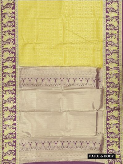 GraceCharm Art Silk Floral Jaal with Zari Pallu Traditional Dance Border Saree