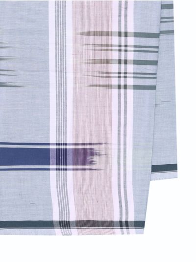 Men’s Premium Cotton Vertical Stripes Faint Checks Lungi