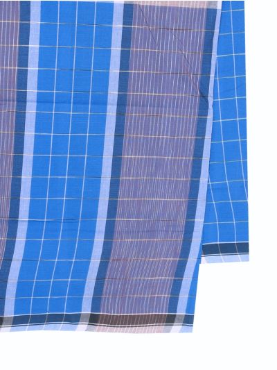 Men’s Premium  Horizontal And Vertical Grid Bands Cotton Lungi