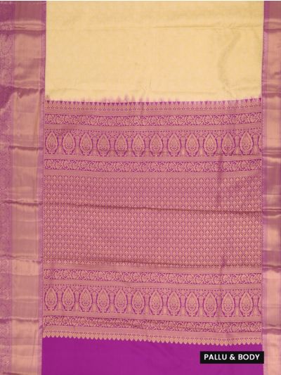 GraceCharm Gift Art Silk Floral Jaal with Paisley Pallu Saree