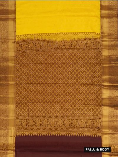 GraceCharm Gift Art Silk Floral Creeper with Lattice Pallu Saree
