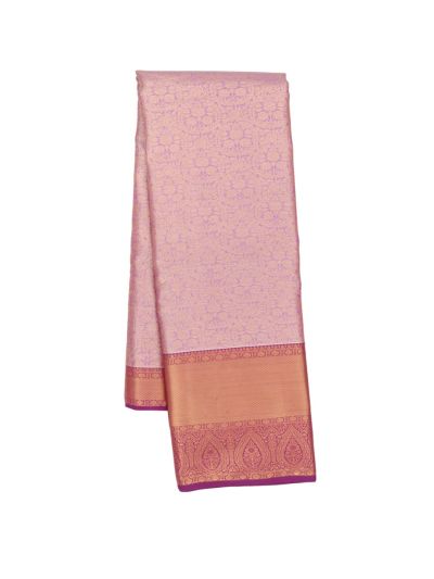 GraceCharm Gift Art Silk Floral Medallion with Honeycomb Pallu Saree