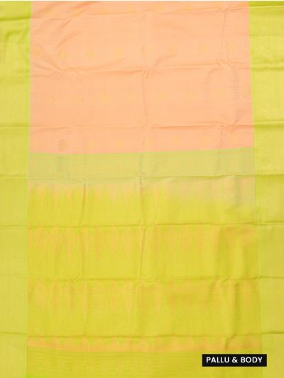 GraceCharm Art Silk Striped Butta with Medallion Pallu Saree