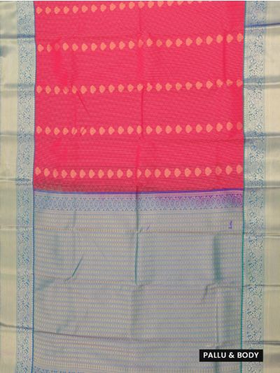 GraceCharm Art Silk Butta with Floral Zari Border Saree