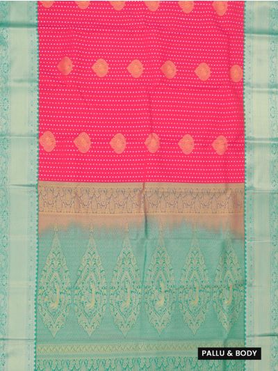 GraceCharm Art Silk Butta with Ornate Pallu Saree