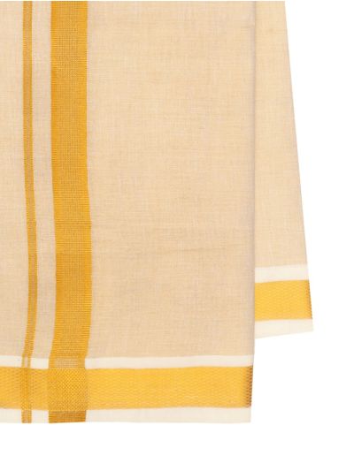KKV Men’s Full Sleeve Tissue Cotton Readymade Shirt and Dhoti Set