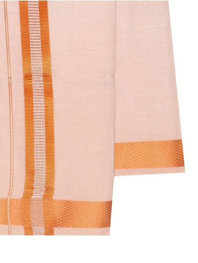 KKV Men’s Full Sleeve Tissue Cotton Readymade Shirt and Dhoti Set