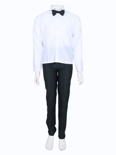 Royal Elegance Boys Premium Rayon Coat Suit with Bow Tie – Stylish Formal Outfit