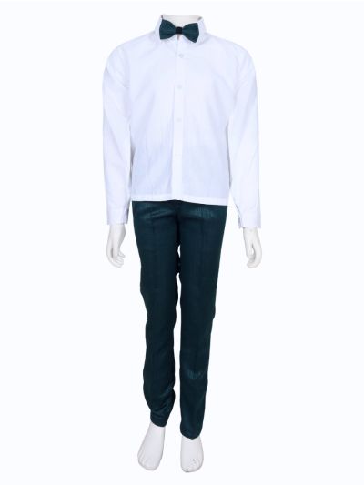 Royal Elegance Boys Premium Rayon Coat Suit with Bow Tie – Stylish Formal Outfit
