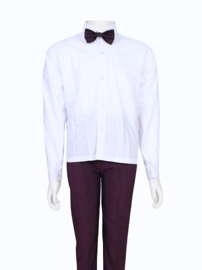 Royal Elegance Boys Premium Rayon Coat Suit with Bow Tie – Stylish Formal Outfit