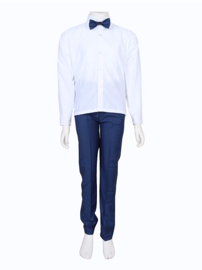 Royal Elegance Boys Premium Rayon Coat Suit with Bow Tie – Stylish Formal Outfit
