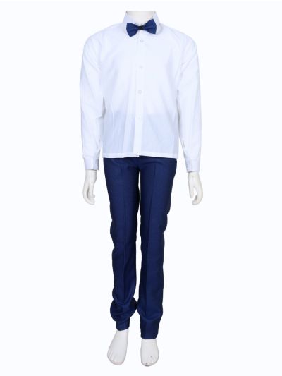 Royal Elegance Boys Premium Rayon Coat Suit with Bow Tie – Stylish Formal Outfit