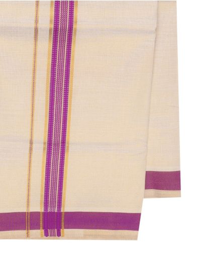 KKV Men’s Half Sleeve Cotton Readymade Shirt and Dhoti Set | Traditional Ethnic Wear