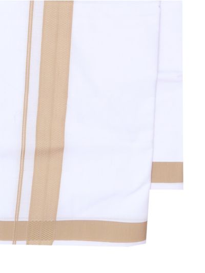 KKV Men’s Half Sleeve Cotton Readymade Shirt and Dhoti Set | Traditional Ethnic Wear