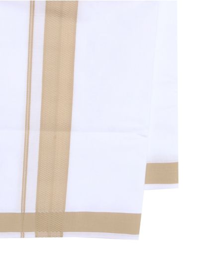 KKV Men’s Half Sleeve Cotton Readymade Shirt and Dhoti Set | Traditional Ethnic Wear