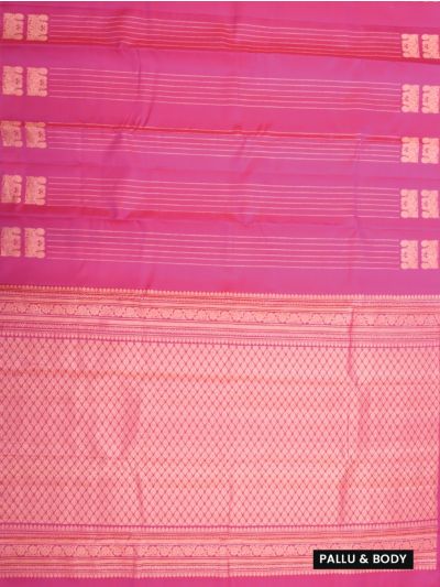 Gracecharm Elegant Pure Soft Silk Striped Line Design with Border Saree