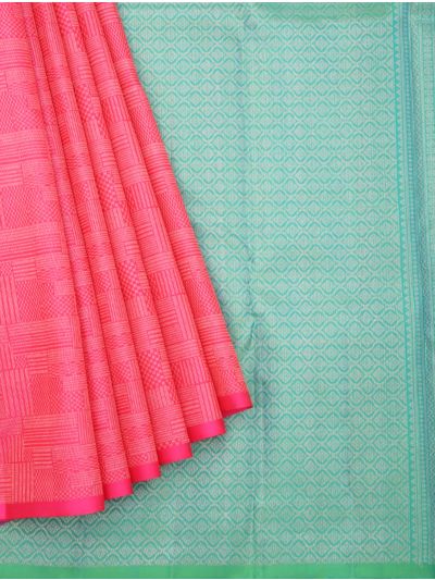 Gracecharm Elegant Pure Soft Silk Geometric Design with Small Border Saree