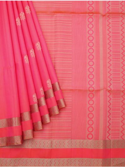 Gracecharm Elegant Pure Soft Silk Butta Design with Border Saree