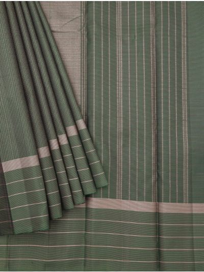 Gracecharm Elegant Pure Soft Silk Checked Design with Border Saree