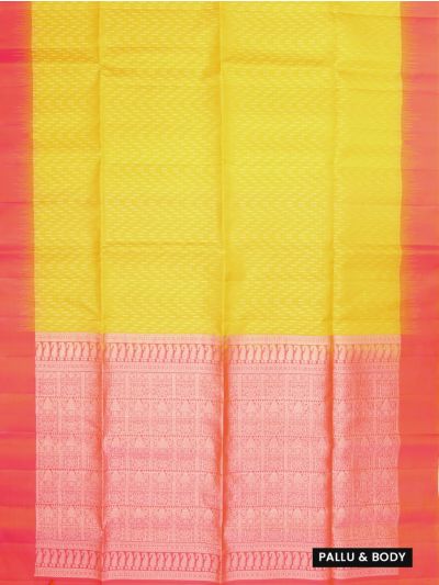 Gracecharm Elegant Pure Soft Silk Chevron Design Contrast Border Saree