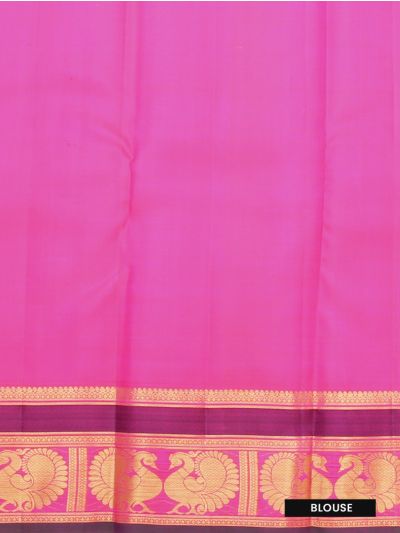 Vivaha Pure Silk Kanchipuram Wedding Jacquard Checked Butta Design Zari Border Saree